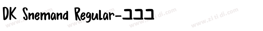 DK Snemand Regular字体转换